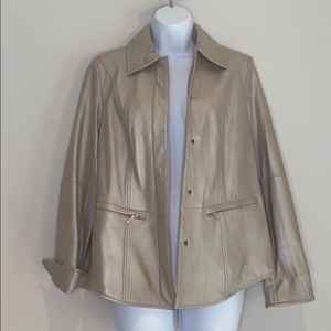 NWOT, 100% Genuine Leather Jacket, XS